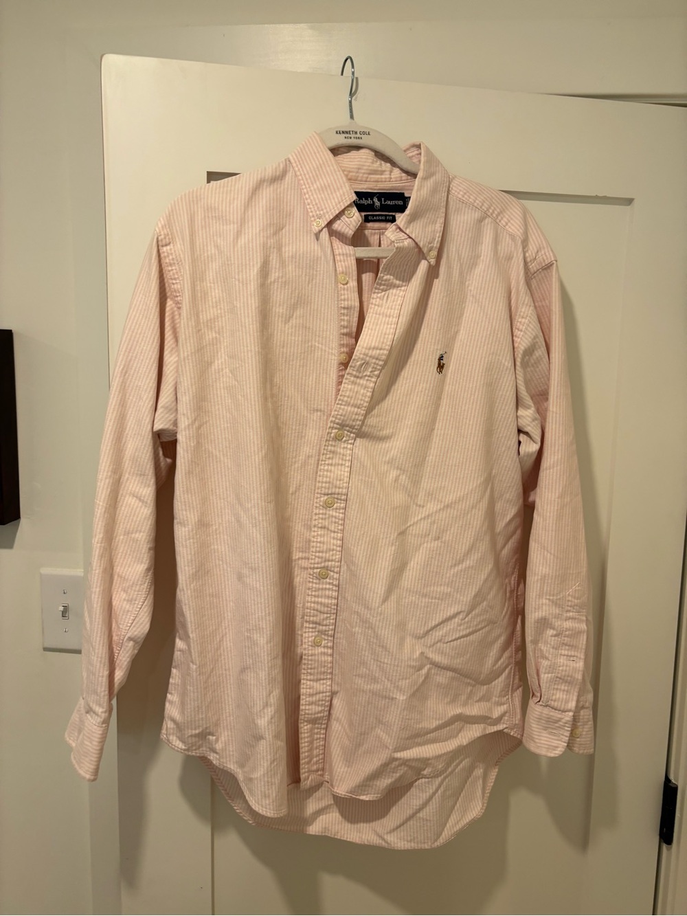 Ralph Lauren Men’s Light Pink Striped Button-Down Shirt